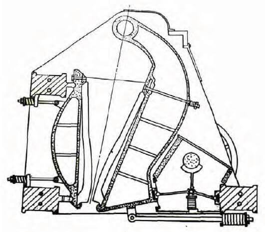 single toggle jaw crusher diagram