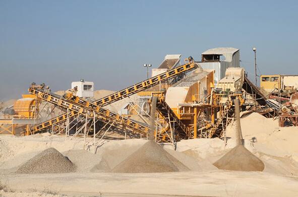 Limestone crusher plant