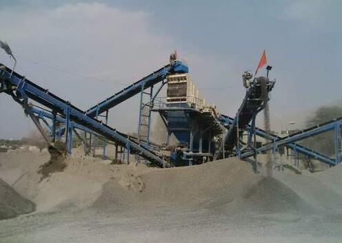 Quartzite crusher plant