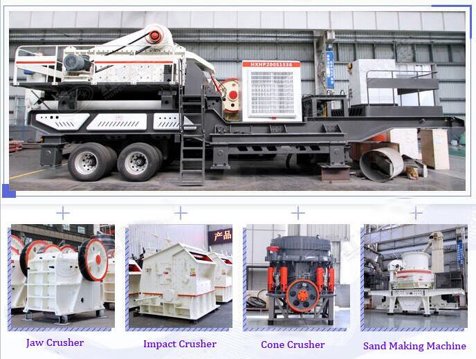 mobile stone crusher station