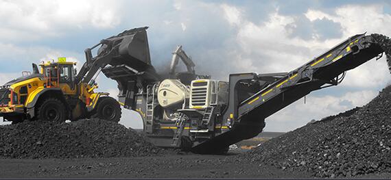 coal gangue mobile crushing and screening plant