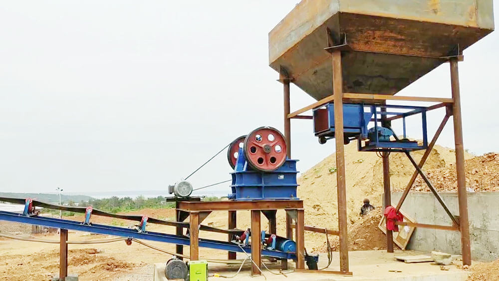 Stone crushing plant