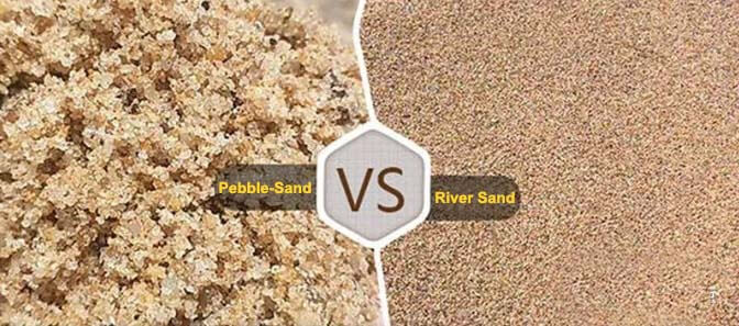 Machine Sand and river sand