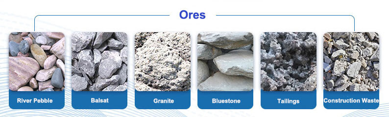 sand making raw ores